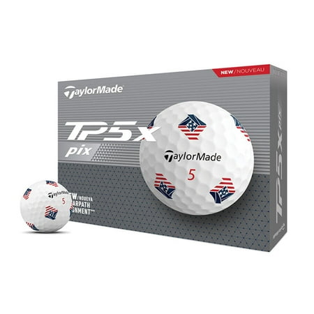 TaylorMade TP5X Pix USA Golf Balls