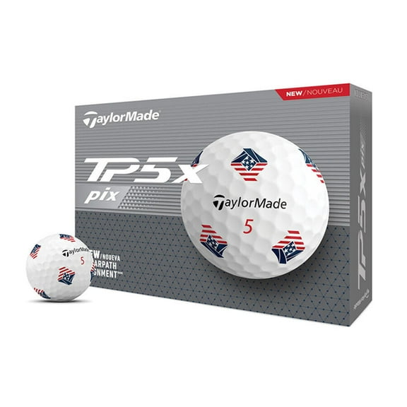 TaylorMade TP5X Pix USA Golf Balls