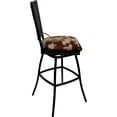 thumbnail image 4 of Outdoor Indoor Swivel Bar Stool 30" - Erin Armless - Terracotta Fabric - Black, 4 of 4