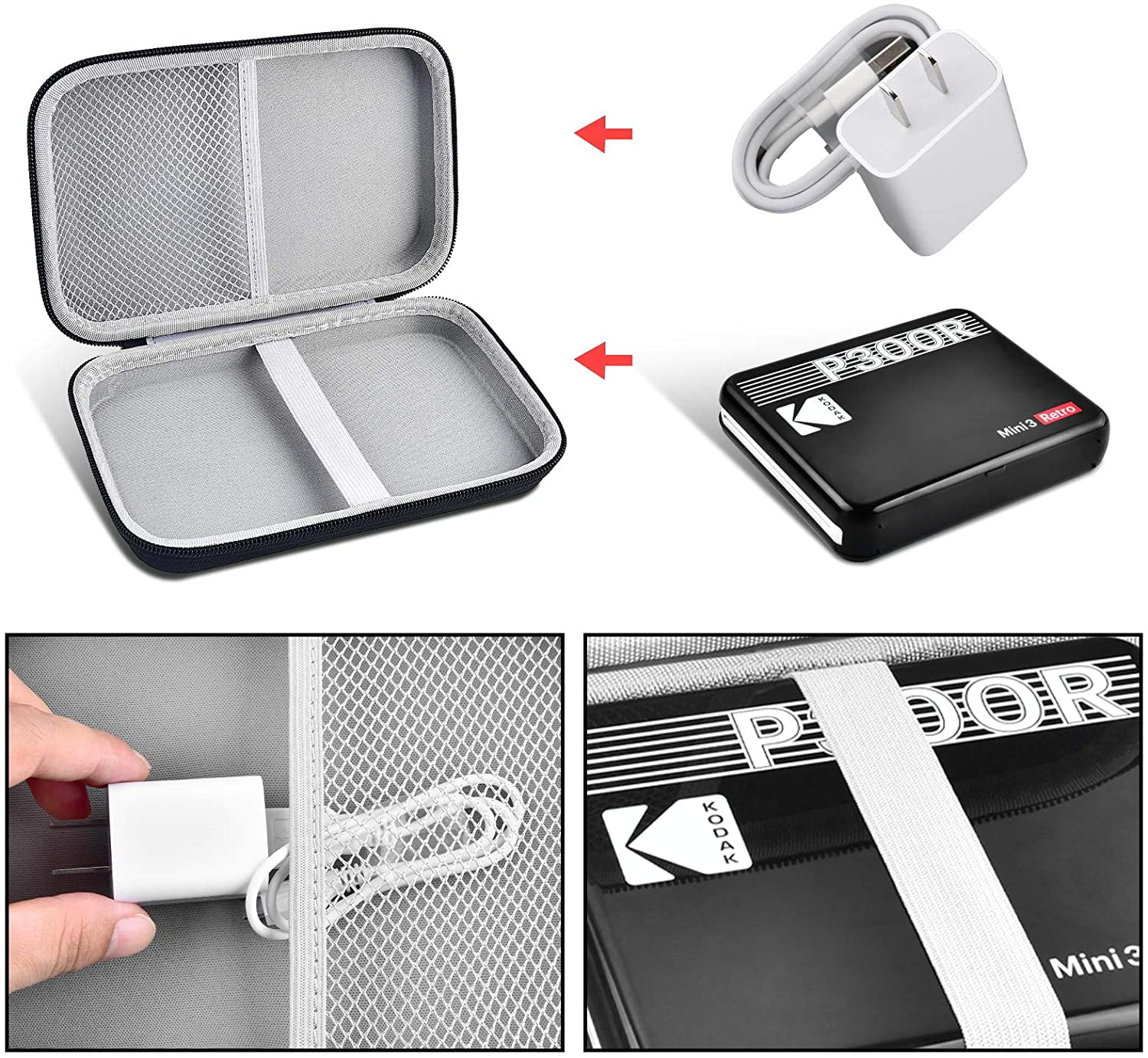  Aproca Hard Storage Travel Case, for KODAK Mini Shot 3 Retro  2-in-1 Portable Wireless Instant Camera & Photo Printer : Electronics