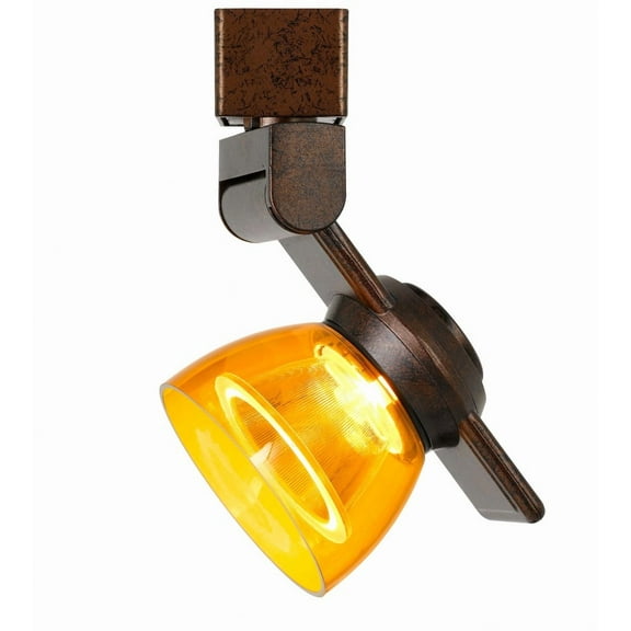 Cal Lighting HT-999-LED Plastic Track Fixture in Rust/Clear Amber Orange