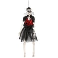 thumbnail image 4 of Hanging 16" Gothic Dress Skeleton Lady Decoration, 4 of 5