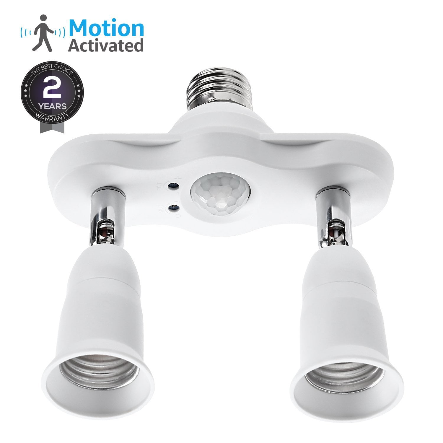 TORCHSTAR Motion Sensitive LED Light Socket Adapter, for Basement