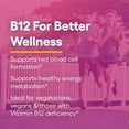 thumbnail image 4 of Natural Factors Vitamin B12 Methylcobalamin 5000 mcg, Chewable Support for Energy and Immune Health, Vegetarian, 60 Tablets, 4 of 8