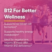 Natural Factors Vitamin B12 Methylcobalamin 5000 mcg, Chewable Support for Energy and Immune Health, Vegetarian, 60 Tablets