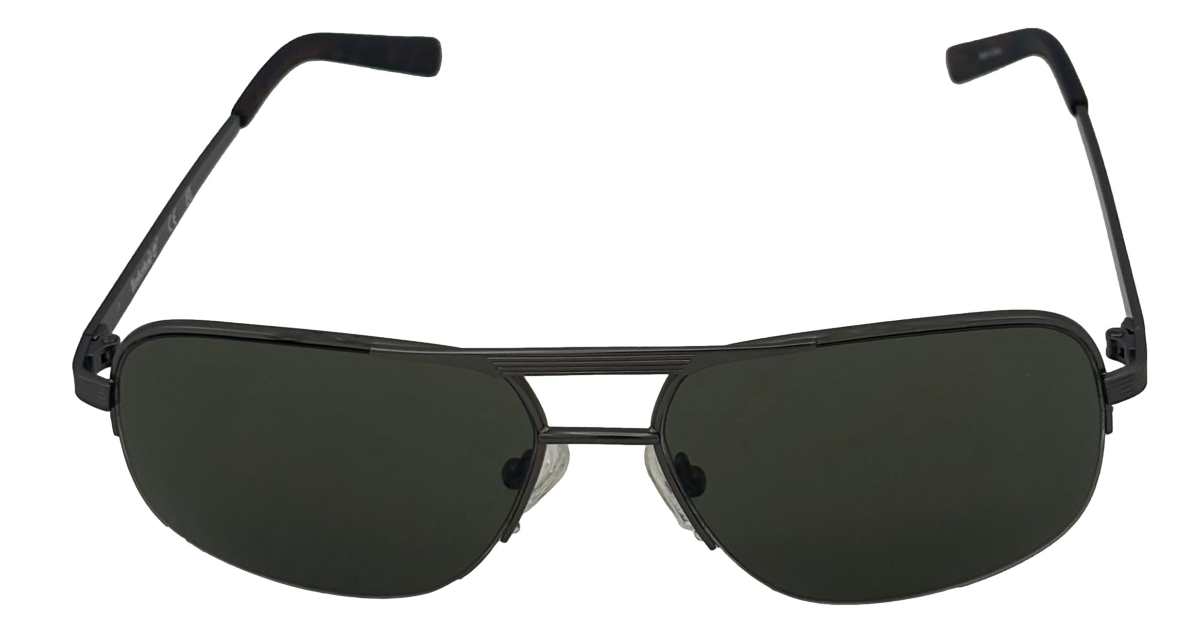 Timberland Metal Rimless Men's Aviator Sunglasses, Matte Brown. 49E