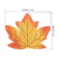 thumbnail image 2 of Uxcell Fake Fall Leaves, 300 Pack Artificial Maple Leaves Artificial Leaves Faux Style 7, Red Yellow, 2 of 6