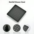 thumbnail image 6 of Shower Head, 10 Inch High Pressure Rainfall Shower Head/Handheld Shower Combo with 11 Inch Extension Arm, 6 Settings Adjustable Anti-leak Shower Head with Holder/Hose, Height/Angle Adjustable, 6 of 6