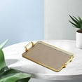thumbnail image 6 of Serving Tray with Handles Storage Tray Food Trays Practical for Bar, Kitchen, Dining Room Lightweight Versatile Sturdy Ottoman Decor Platter Edge, 6 of 8