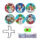 thumbnail image 3 of Cuadros Decorativos Cuadros Decorativos 6 unids/set posavasos de madera posavasos de pintura de muñe Tmvgtek embutido en tela, 3 of 6