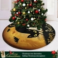 thumbnail image 6 of FMSHPON Halloween Cat Xmas Christmas Tree Skirt Stand Mat for Holiday Party Decoration Indoor Outdoor 36 inches, 6 of 6