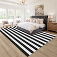 thumbnail image 3 of Black And White Striped Rug Retro Farmhouse Striped Outdoor Rug Washable Indoor Outdoor Area Rug For Living Room Bedroom Dining Room Home Decor Carpets 2x3ft, 3 of 6