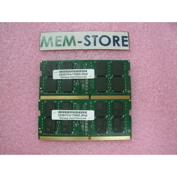 64GB (2x32GB) DDR4 2133 Memory (RAM) for Lenovo ThinkPad 13 Black Notebook (3rd Party)