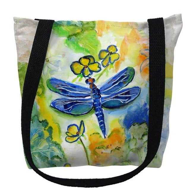 Betsydrake TY817S 13 x 13 in. Dragonflys Garden Tote Bag - Small