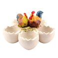 thumbnail image 1 of Maceta de gallo – Encantador diseño de gallo y cáscara de huevo de resina para decoración del hogar, macetas de Pascua, uso versátil en interiores y exteriores, elegante 6.5 x 6.5 x 4.3 pulgadas, 1 of 5