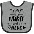 thumbnail image 3 of Inktastic My Mom is a Nurse and a Hero Boys or Girls Baby Bib, 3 of 4