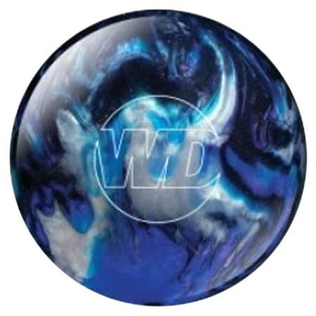 White Dot Bowling Ball- Blue/Black/Silver- 12 lbs (Best Bowling Ball For The Money)