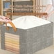 thumbnail image 5 of Fiudx Ofertas Flash Del Día Caja De Almacenamiento Para Armario, Edredón, Ropa, Caja De Clasificación Para El Hogar, Gran Capacidad A Prueba De Agua Y Boca De Paquete, Cesta De Almacenamiento Portáti, 5 of 6