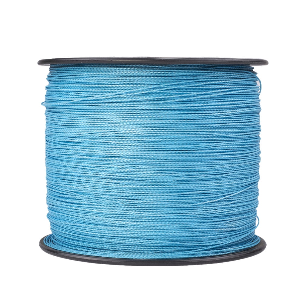 HERCULES Super Strong 1000M 1094 Yards Braided Fishing Line 90 LB Test for Saltwater Freshwater PE Braid Fish Lines 4 Strands - Blue, 90LB (40.8KG), 0.50MM