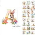 thumbnail image 3 of Ympkerial Floral Bunny Ornaments Set - Pastel Rabbit Alphabet Letter Hanging Pendants for Easter Tree Decoration and Spring Festival DIY Party Decor (L), 3 of 5