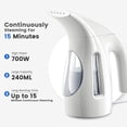 thumbnail image 2 of Vaporizador de ropa HiLIFE, portátil, 240 ml de capacidad, 700 W, potente vapor penetrante, elimina arrugas, ideal para el hogar, la oficina y viajes (solo 120 V) (blanco), 2 of 5