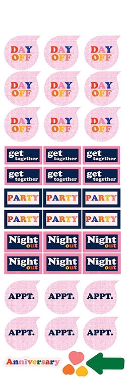 Trends International Everyday Sass Calendar Stickers Calendar Reminder Stickers