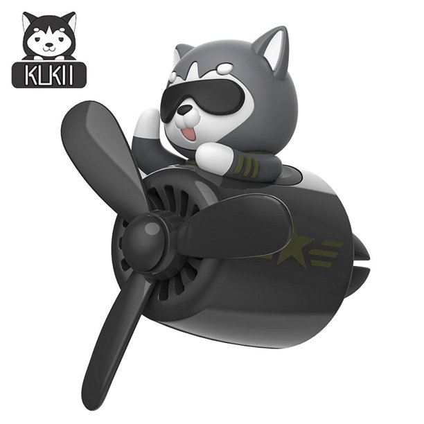 Sanrio-ambientador de aire para coche, hélice giratoria de Hello Kitty Bear Pilot, salida de aire de aromaterapia, fragancia, accesorios de Perfume automático
