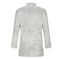thumbnail image 5 of LOVZFMLL Jackets for Men's Woolen Printed Coat Standing Collar Woolen Windbreaker Long Sleeved Button Cardigan Jacket, 5 of 5