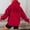 #0184-Red, variant on Neewe Women's Hoodies Long Sleeve Sweatshirts Drawstring Pullover Tops with Pocket Casual Loose Blouses Tunic
