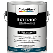 ColorPlace Classic Exterior House Paint, Semi-Gloss, Medium Base, 1 Gallon