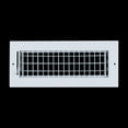 thumbnail image 3 of Fits 12x4 Duct Opening Steel Adjustable Air Supply Grille by Handua | Register Vent Cover Grill for Sidewall and Ceiling | White | Outer Dimensions: 13.75" X 5.75", 3 of 9