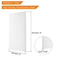 thumbnail image 2 of UHMW Ultra High Molecular Weight Polyethylene Sheet, 1/16" Thick 6" x 8'' White, 2 of 7