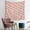 Dachshund Music Note, variant on 50x50 Inch Square Wall Tapestry for Indoor & Outdoor, Living Room, Bedroom, Teen Room,Dachshund Music Note Pink Pattern