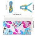 thumbnail image 2 of Toallas de playa de microfibra con clips para toalla de playa toalla absorbente para mujeres y niñas, 2 of 8