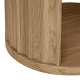 thumbnail image 3 of Bouclair Table Basse Ronde en Bois Nervuré en Chêne avec Tablette, 3 of 4