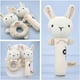 thumbnail image 5 of Juguetes para bebés Animales Coctelera de sonajero Suave agarre a mano Muñecas Infantil Sensorial Educación temprana Regalo de ducha relajante Niños Niñas Tipo 1 2 piezas tholdsy FN000718-01, 5 of 7