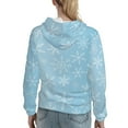 thumbnail image 7 of Haiem Snowflake Snowing for Women's Fashion Hoodies & Sweatshirts with Kangaroo Pocket,Hooded Sweatshirt with Eye-catching Drawstrings-XX-Large, 7 of 7