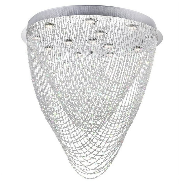 CWI Lighting Wave 13 Support de Lumière avec Finition Chromée