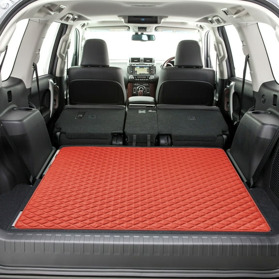 FH Group, Faux Leather Cargo Liner 46" For Car Truck SUV Heavy Duty Diamond Design, Non-Slip Surface, Spill & Debris Proof, UV Resistant and Easy to Install