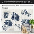 thumbnail image 3 of Floral Wallpaper Wall Mural - Garden of Memories Blue, 3 of 5