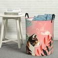 thumbnail image 6 of Haiem Colorful Cat With Flowers Print Laundry Basket, Laundry Hamper, Collapsible Laundry Baskets, Dirty Clothes Hamper, Waterproof with Handles for College Dorm, Family-Small, 6 of 6