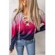 thumbnail image 4 of ABPHQTO Sudadera con capucha y manga larga con cordones y degradado rosa para mujer, 4 of 5