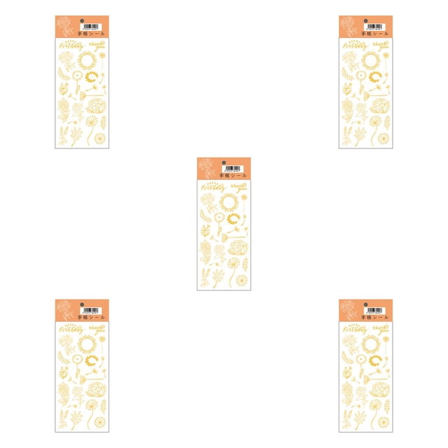 Vogacara 3 hojas de pegatinas para álbum de recortes, autoadhesivo, artesanía de papel, calcomanías estéticas decorativas, decoración Tipo 3 5Conjunto