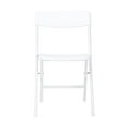 thumbnail image 2 of Resin Folding Chair with Molded Seat and Back White (4-pack), 2 of 15