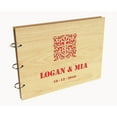 thumbnail image 7 of Darling Souvenir Personalized Engraved Laser Cut Wedding Guest Book Wooden Cover Sign-in Book Registry Guestbook Scrapbook-DW, 7 of 7