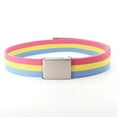 thumbnail image 2 of 15in Rainbow Striped Belt Unisex Luxury Brand Design High Quality Slim Belt Fashion Casual Jeans Accessories, 2 of 7