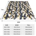 thumbnail image 3 of for Penguin Blanket Penguin Throw Gifts for Men Women Kids Girls Birthday Decor Throw Soft Cozy Plush Blanket 50"x40", 3 of 6