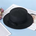 thumbnail image 2 of BadPiggies Summer Sun Hat for Women Wide Brim Sun Protection Straw Hat for Beach and Fishing (Black), 2 of 10