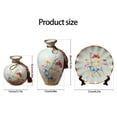 thumbnail image 5 of Jesscasday Pack Of 3 Luxurious Ceramic Vases Set For Home Table Shelf Wine Cabinet Decors, 5 of 16