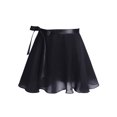 thumbnail image 4 of iEFiEL Girls Ballet Gymnastics Basic Leotard with Chiffon Wrap Skirt Black 5-6, 4 of 4